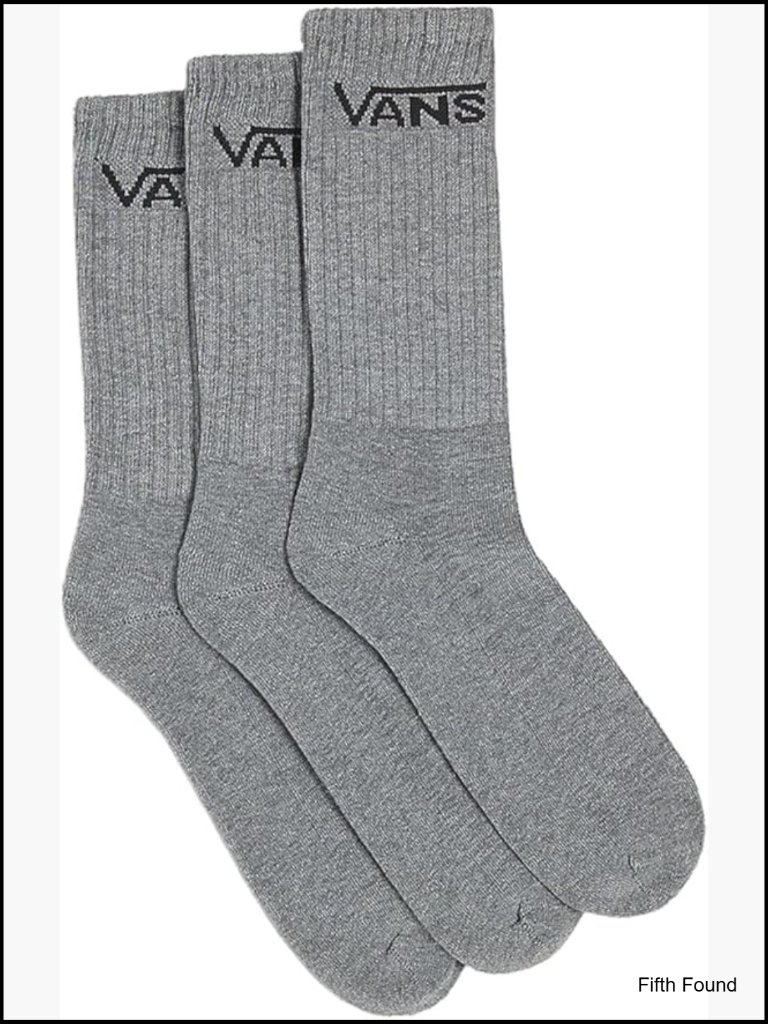 Classic Crew Socks 3 Pack Mid-Calf Athletic Socks Cotton Blend